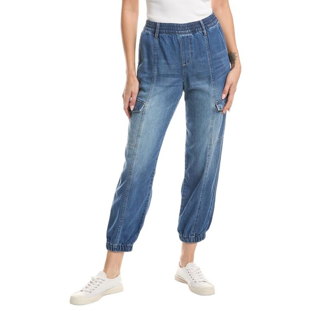 Sanctuary Womens Relaxed Rebel Extended Pant, Gray